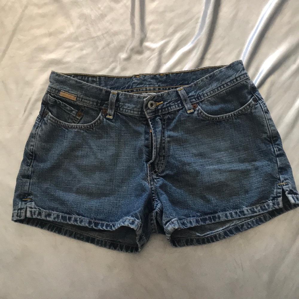 Lucky brand dungaree shorts
